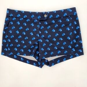 J. Crew Factory Navy Blue Shrts with Sailboat Print
